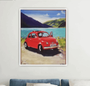 FIAT500 Ölgemälde