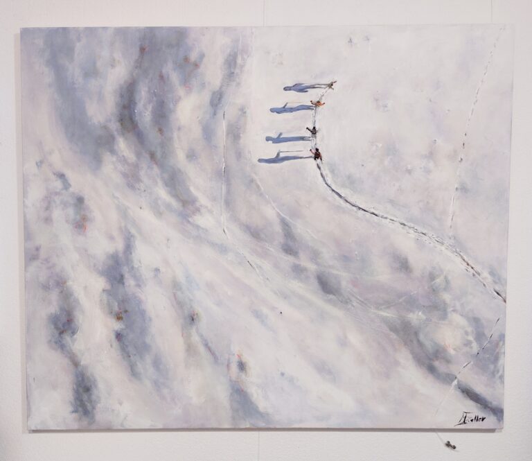 wallpicture Spuren im Schnee Wandbild